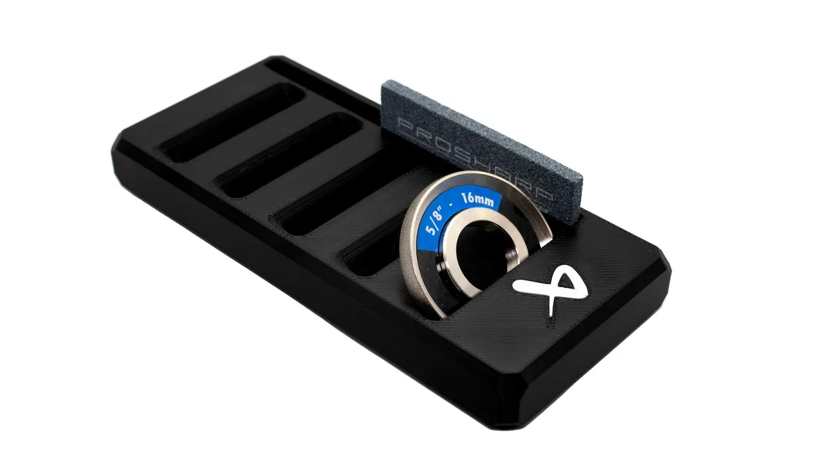 Bauer Prosharp Grinding Wheel Organizer and Compact Skate Sharpener Accessory