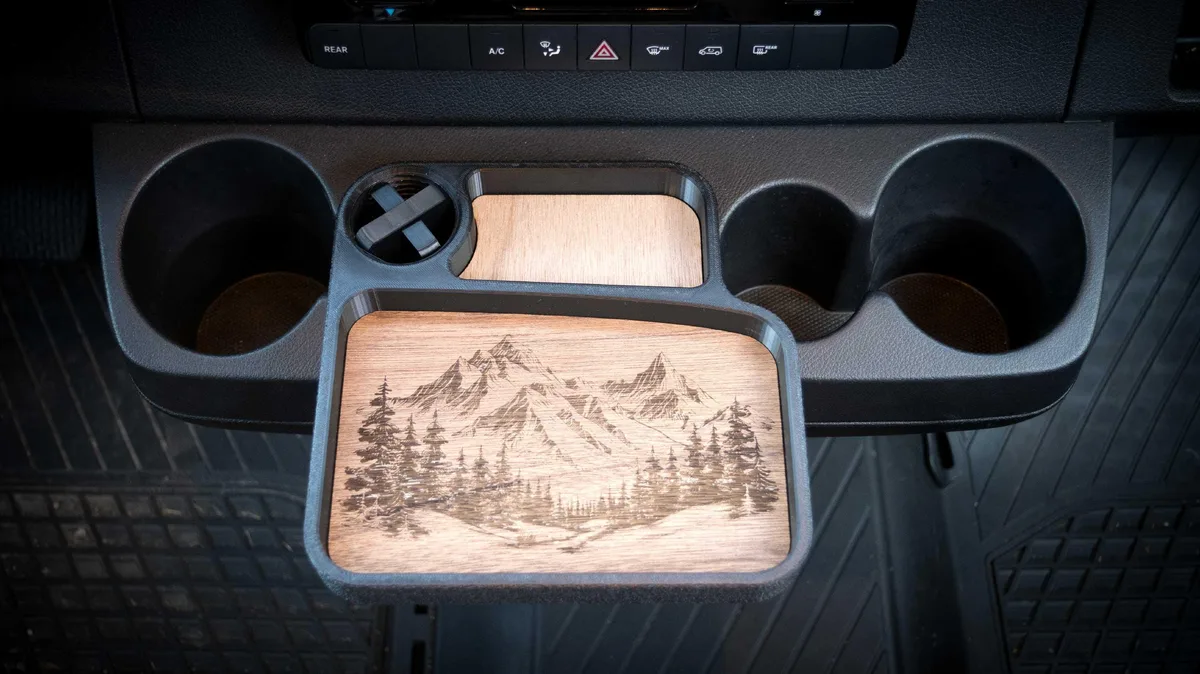 Mercedes Sprinter Catch All Tray for Cup Holder Organization