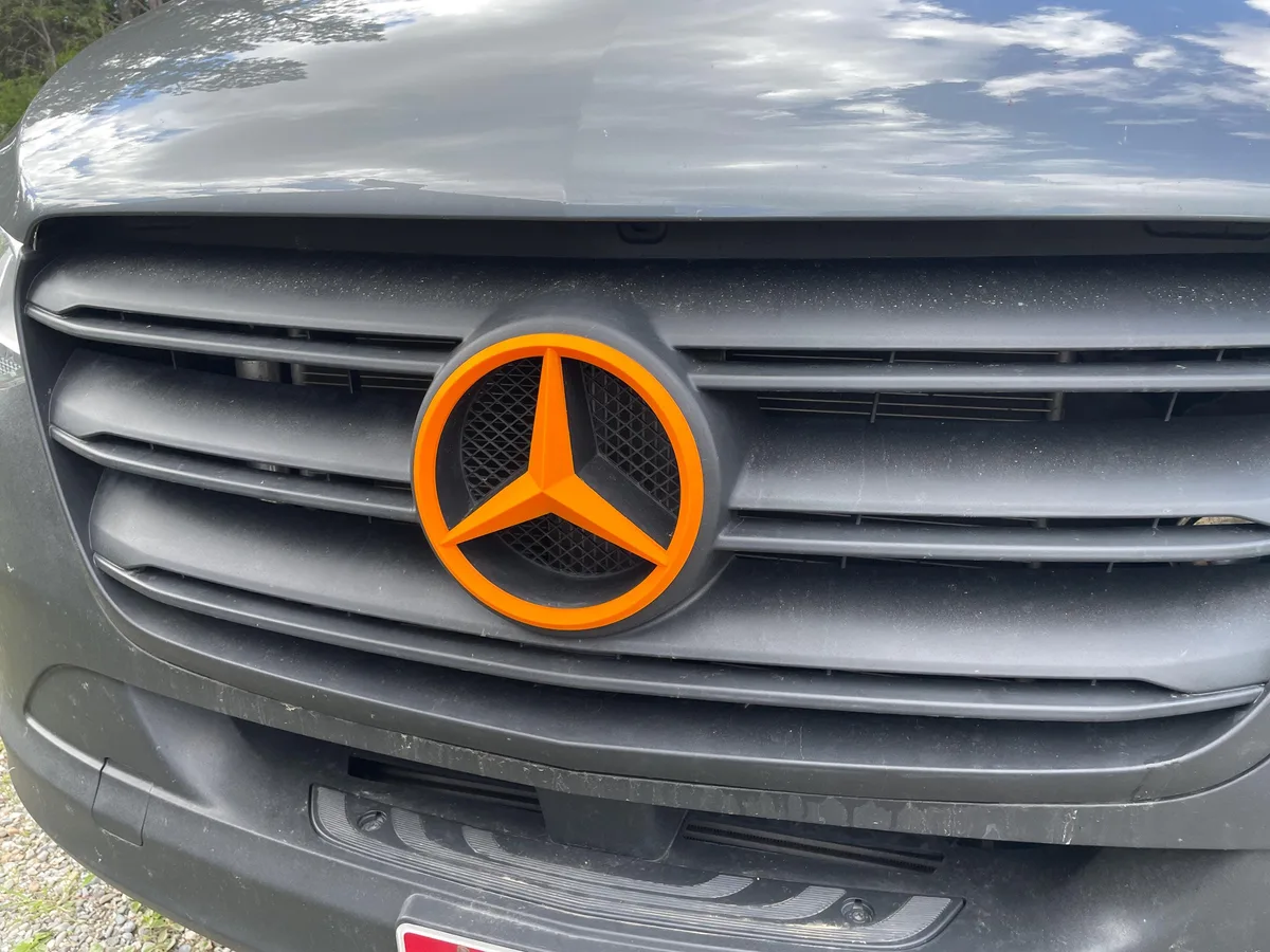 Mercedes Sprinter Front Star Emblem Upgrade | Custom Hood Ornament for 2019+ Vans | Camper Accessory